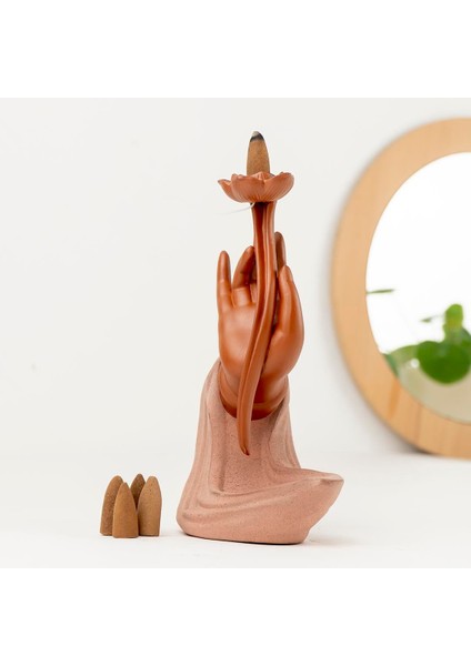 Zen El Geri Akışlı Şelale Tütsülük (Pembe)
