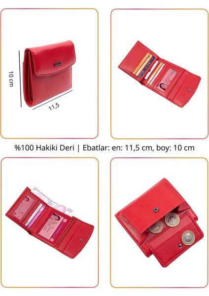 Hakiki Deri Kadın Cüzdan Siyah 2614 modelleri