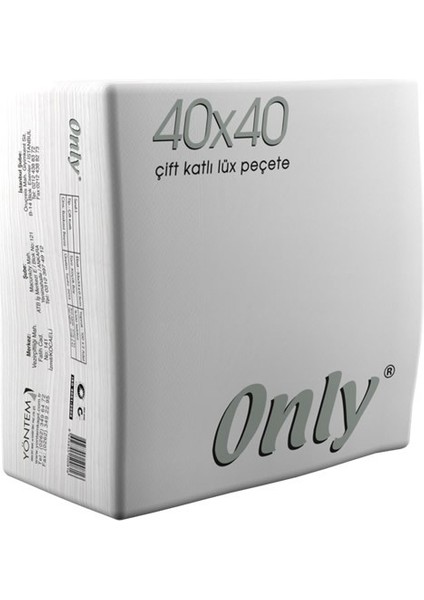 40x40 Cm lux Peçete 100 Yaprak