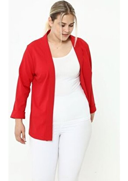 Büyük Beden Kırmızı Ceket indirimleri