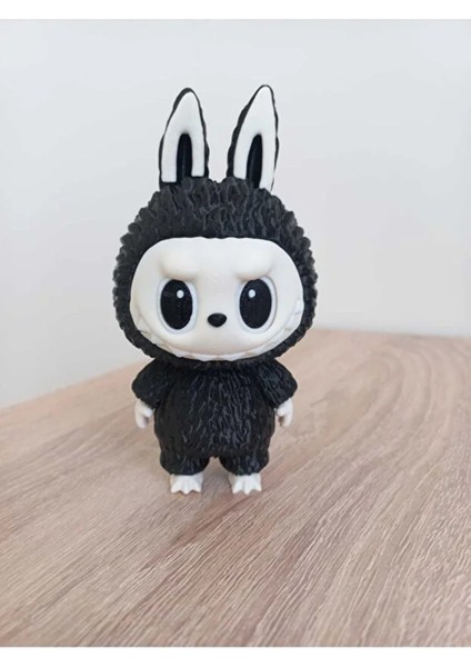 Labubu Figürlü Anahtarlık Siyah 7 cm