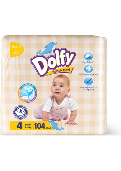 Bebek Bezi 4 Beden 104 Adet 7-14 kg