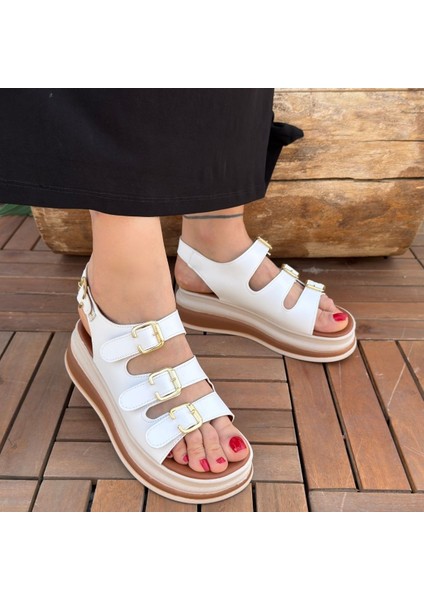 Beyaz Cilt Sandalet fırsatları