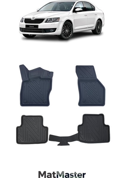 Skoda Octavia 2014 Model 5d Ekstra Havuzlu Paspas