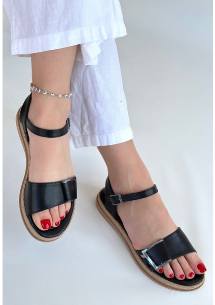 Siyah Cilt Sandalet modelleri