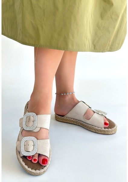 Bej Nubuk Tokalı Terlik fiyatları