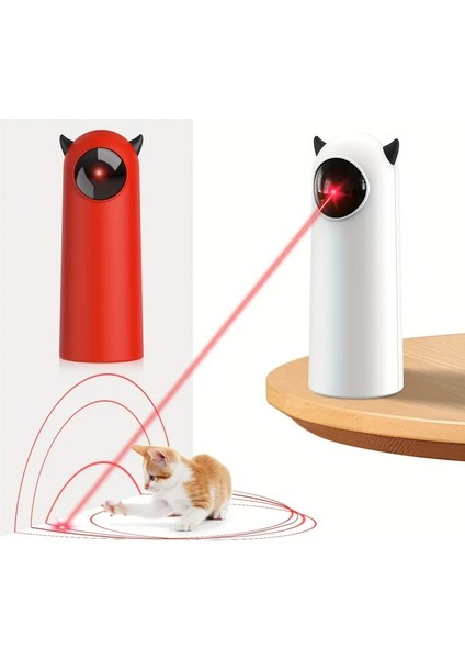 Evcil Hayvan Lazer Oyuncağı Otomatik Dönen, Usb/pilli, 4 Modlu Kedi Köpek Eğlencesi indirimleri