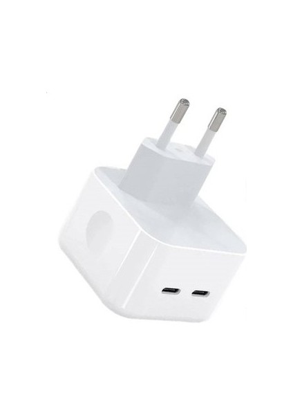 Yeni Nesil Pd Type-C Uyumlu Çift USB-C Girişli Adaptör 50W Şarj Başlığı fiyatları