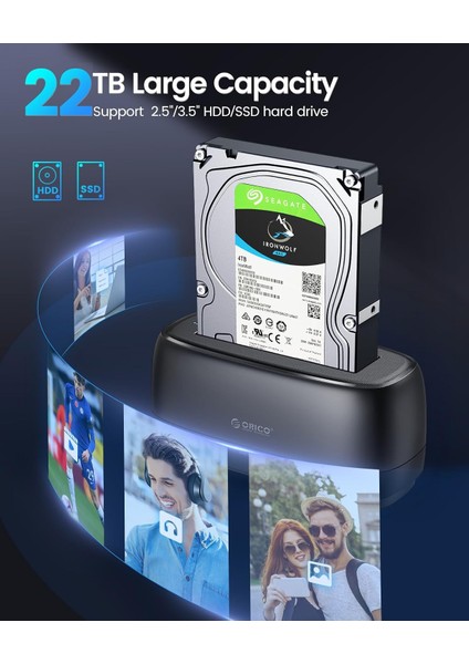 6819C3 Sata 2.5"/3.5" Yuvalı, Kolay Klon, Type-C To USB-A,10GBPS USB 3.2,tak Çalıştır,dock Istasyon fiyatları