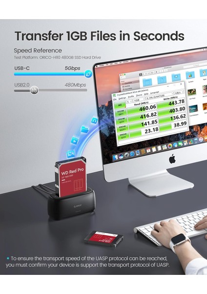 6819C3 Sata 2.5"/3.5" Yuvalı, Kolay Klon, Type-C To USB-A,10GBPS USB 3.2,tak Çalıştır,dock Istasyon modelleri