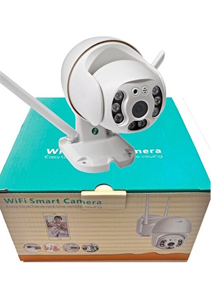 360 Dönebilen Kablosuz Wifi Ip Kamera Speed Dome 1080p FullHD Gece Görüşlü Hareketli Dış Mekan Sesli New Edition indirimleri