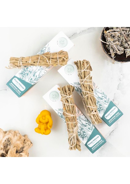 Beyaz Adaçayı Geleneksel Demet Tütsü Seti fırsatları