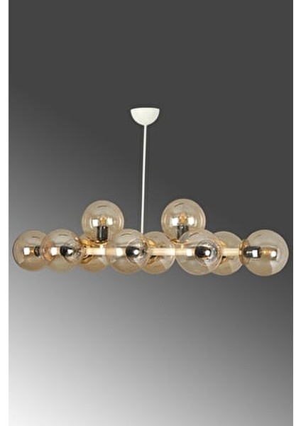 Luxury Modern Tasarım Beyaz 10'lü Bal Glop Camlı Avize fiyatları