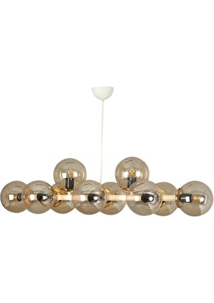 Luxury Modern Tasarım Beyaz 10'lü Bal Glop Camlı Avize modelleri