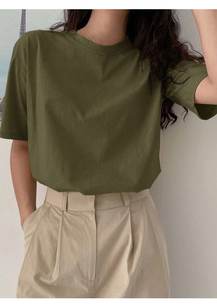 - Kadın Penye Yazlık Oversize Kısa Kollu Nefes Alan modelleri