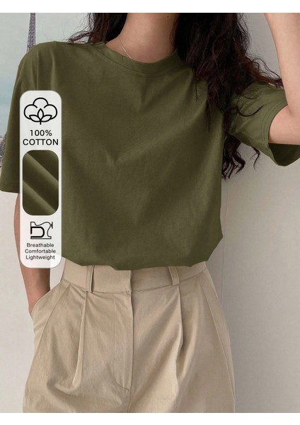 - Kadın Penye Yazlık Oversize Kısa Kollu Nefes Alan indirimleri