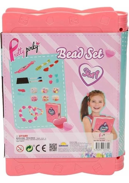 Alorise 3662 Pretty Pinky 3'ü 1 Arada Boncuk Yapım Seti -Sunman