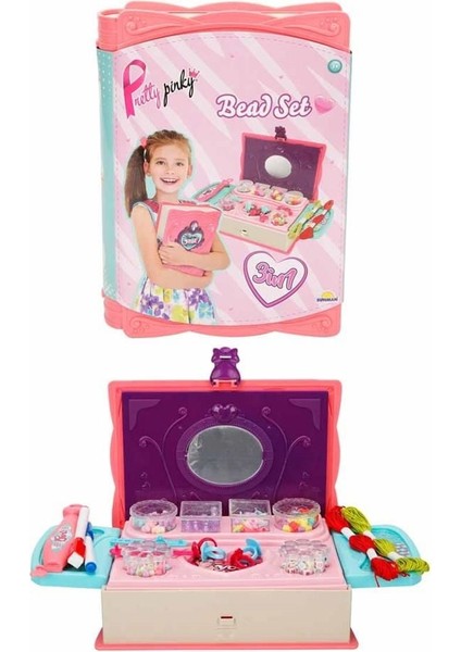 Alorise 3662 Pretty Pinky 3'ü 1 Arada Boncuk Yapım Seti -Sunman