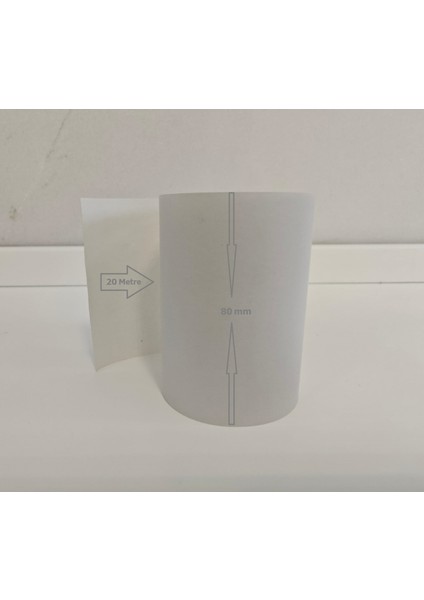 Termal Yazarkasa ve Pos Rulosu 80 mm x 20 Metre 100 Lü Koli fırsatları