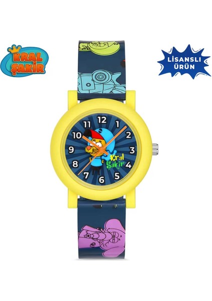 Lisanslı Kral Şakir KS7529-1 Mavi Erkek Çocuk Kol Saati