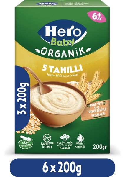 5 Tahıllı Sütsüz 200G X6