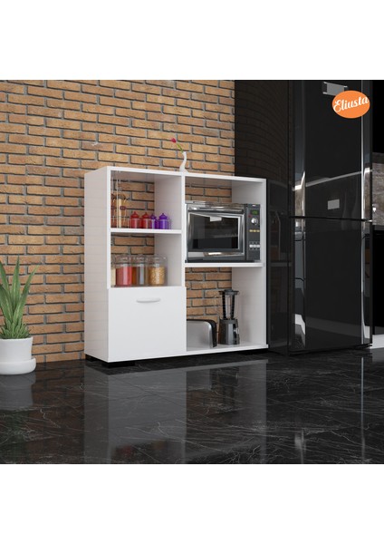 Mutfak Dolabı Mikro Dalga Dolabı Bolmeli Rarflı Dolap Ofis Dolabı Çok Amaçlı Dolap