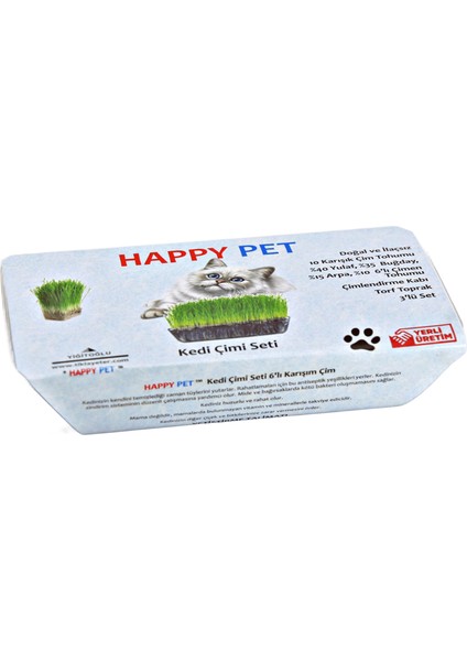 Kedi Çimi Seti 100GR. Karışım Çim Taze Paket (PET25) indirimleri