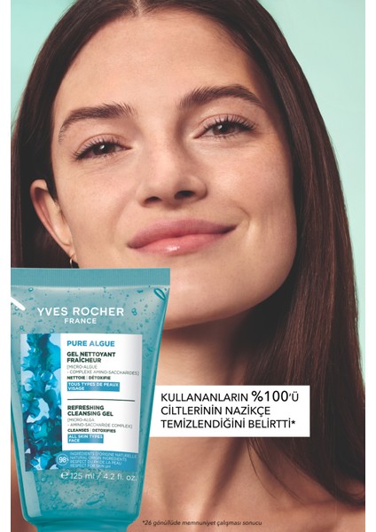 Antioksidan Yüz Yıkama Jeli-Normal ve Kuru Cilt -Pure Algue Nemlendirici Botanik Kompleks 125ML modelleri