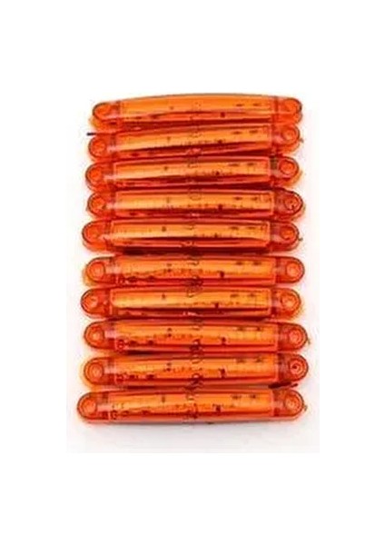 10 Adet 9 Ledli Parmak Lamba Turuncu Parmak Ledturuncu Etek Lamba LED Pozisyon Lambası