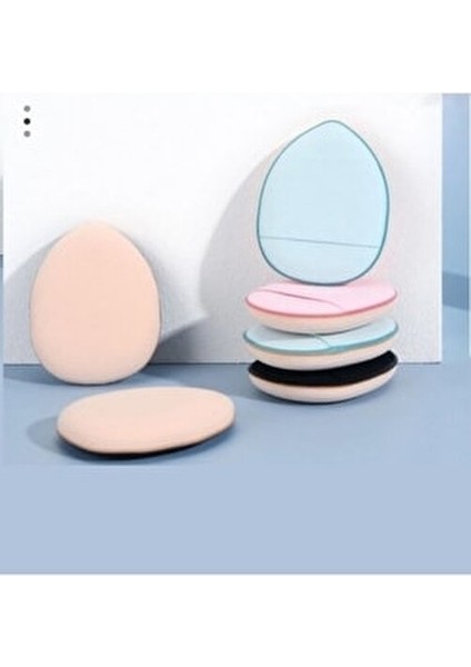 3 Adet Mini Kozmetik Puf Parmak Yüz Makyaj Sünger Kuru Islak Bez Süngeri Göz Altı Kapatıcı Concealer