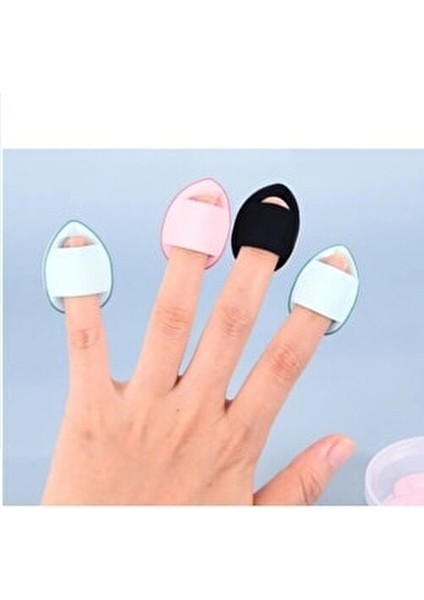 3 Adet Mini Kozmetik Puf Parmak Yüz Makyaj Sünger Kuru Islak Bez Süngeri Göz Altı Kapatıcı Concealer fiyatları