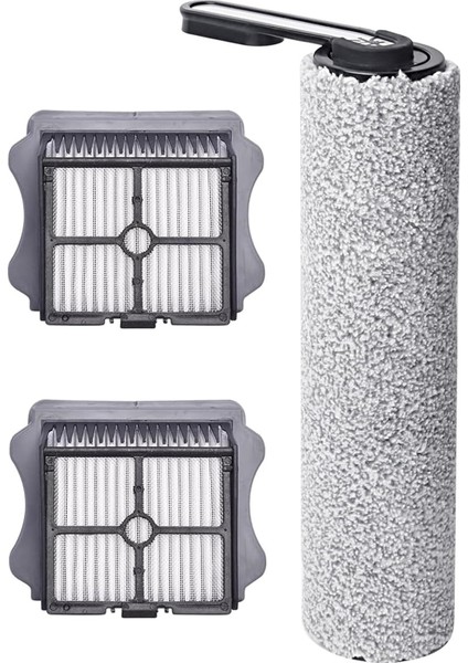 Tineco Floor One S5 / S5 Pro / S5 Combo Uyumlu Hepa Filtre + Rulo Fırça Seti (3 Parça)