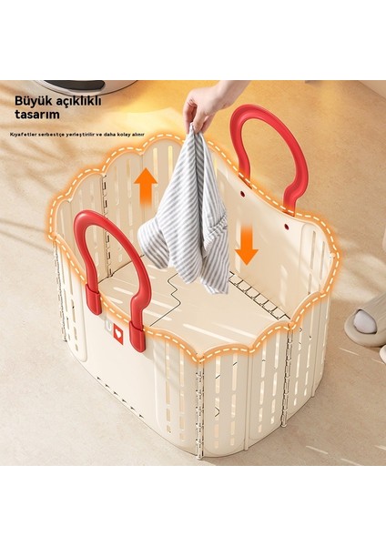 Taşınabilir Büyük Kapasiteli Katlanır Çamaşır Sepeti (Yurt Dışından) fırsatları