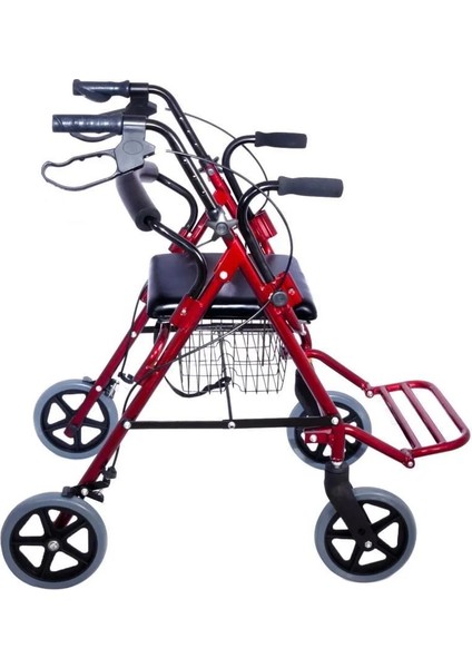 Rolatör Yürüteç | Ayak Pedallı, Transfer Sandalyeli Kullanım, Alüminyum Şase DM-9146 fiyatları