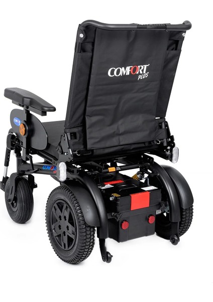 Akülü Tekerlekli Sandalye | Geniş Oturma Alanı 56 Cm, 2X450W Motor, Amortisörlü Lüks Sürüş DM-450 Luxury Xxl modelleri
