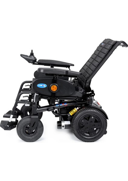 Akülü Tekerlekli Sandalye | Geniş Oturma Alanı 56 Cm, 2X450W Motor, Amortisörlü Lüks Sürüş DM-450 Luxury Xxl fırsatları