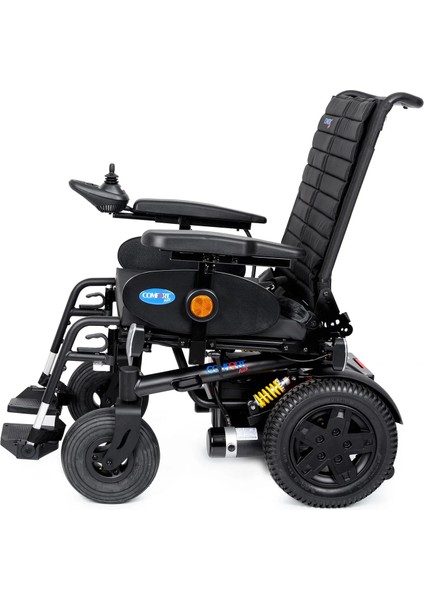 Akülü Tekerlekli Sandalye | Geniş Oturma Alanı 56 Cm, 2X450W Motor, Amortisörlü Lüks Sürüş DM-450 Luxury Xxl indirimleri