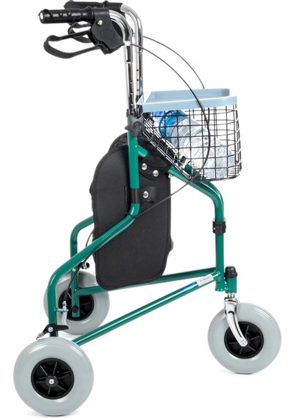 Rolatör Yürüteç | 3 Tekerlekli, Katlanabilir, Hafif Alüminyum Şase DY049143 modelleri