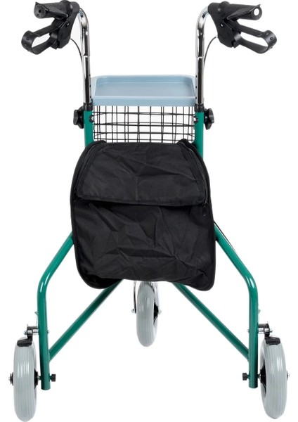 Rolatör Yürüteç | 3 Tekerlekli, Katlanabilir, Hafif Alüminyum Şase DY049143 fırsatları