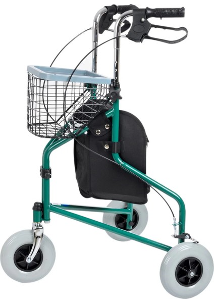 Rolatör Yürüteç | 3 Tekerlekli, Katlanabilir, Hafif Alüminyum Şase DY049143 indirimleri
