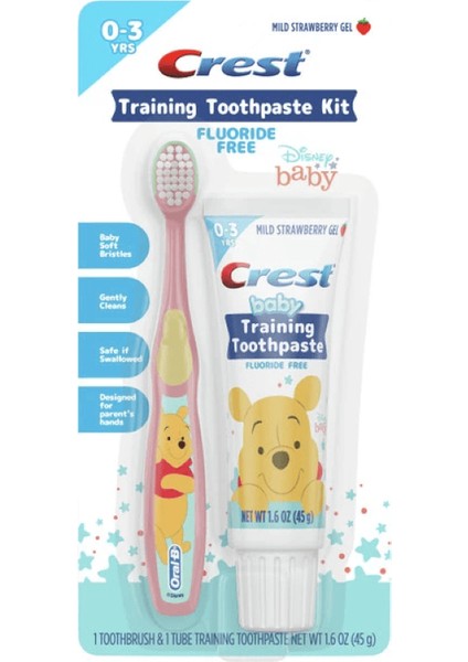 Baby Training Diş Macunu ve Diş Fırçası Kiti 45 gr