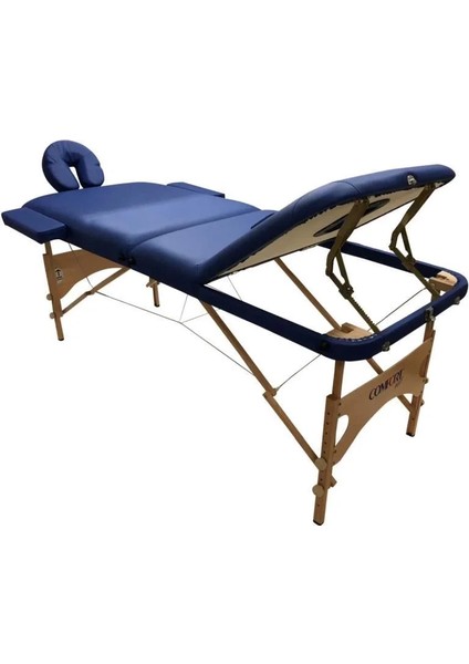 Masaj Masası Mavi | Ahşap Ayaklı, Ayarlanabilir Yükseklik, Taşıma Çantalı GM-305 fiyatları