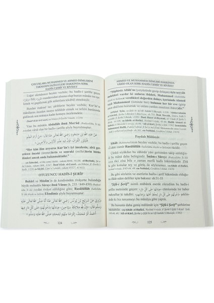 Çocuklara Muhammed ve Ahmed Isimlerini Takmanın Faziletleri – Kırk Hadis-I Şerif ve Rivayet modelleri