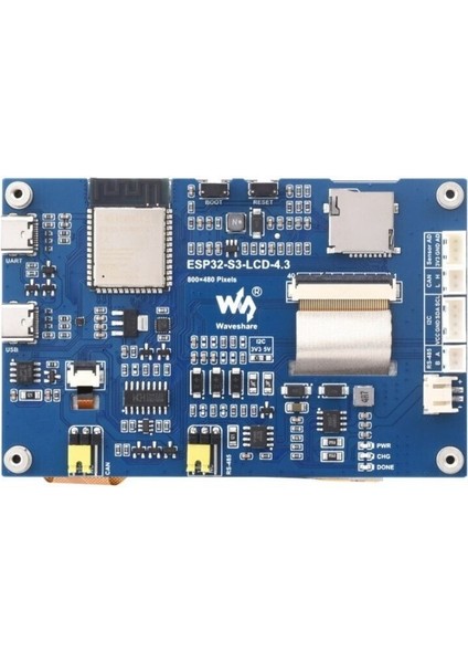 ESP32-S3 Destekli 4.3 Inç Kapasitif Dokunmatik Ekranlı Geliştirme Kartı