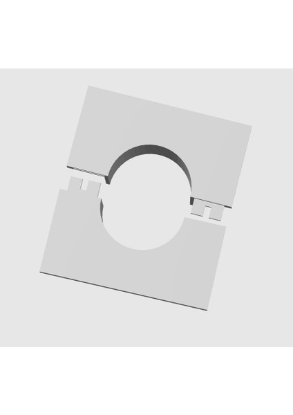 Klima Borusu Delik Kapatma Kapagı Kare Model Plastik 1 Adet Gri Renk modelleri