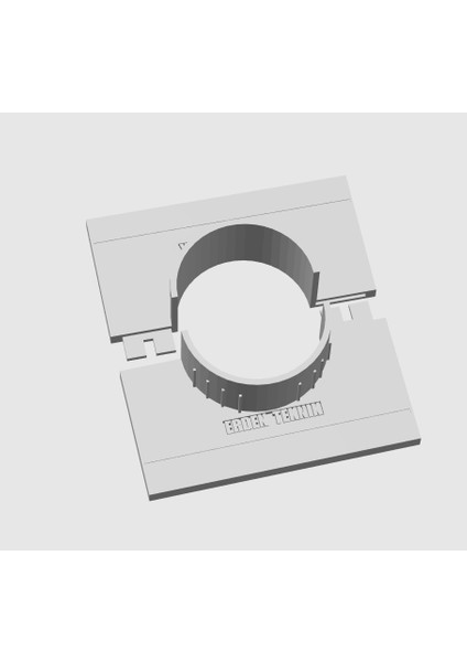 Klima Borusu Delik Kapatma Kapagı Kare Model Plastik 1 Adet Gri Renk