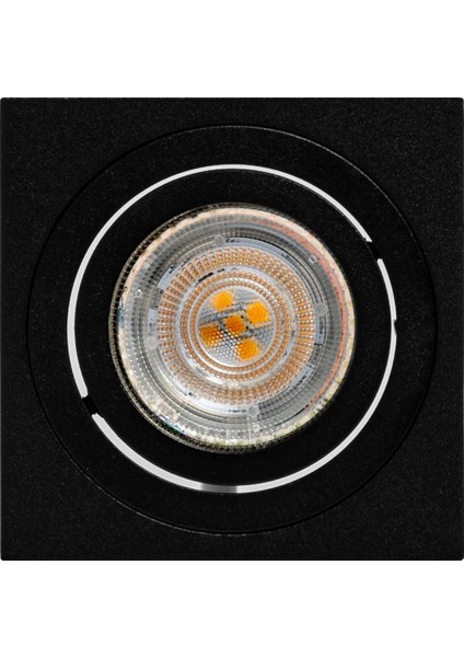 LED 2700K IP20 GU10 Duy Sıva Üstü Kare Siyah Spot modelleri