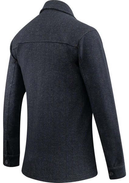 Erkek Kışlık Kumaş Hırka Noktalı Desenli Klasik Kalıp - 5233G fırsatları