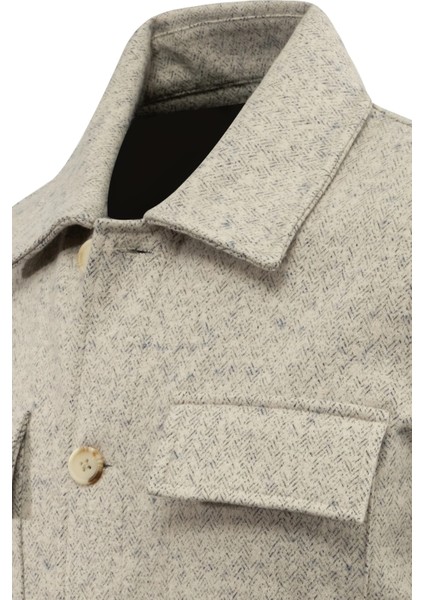 Erkek Kışlık Kumaş Hırka Noktalı Zikzak Desenli Klasik Kalıp - 5232G modelleri