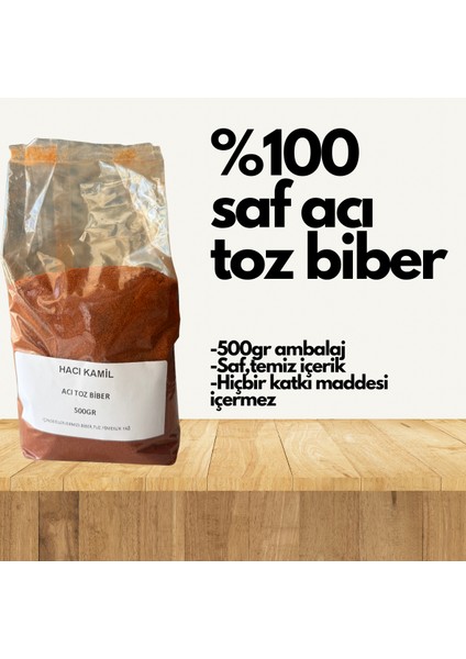 Acı Toz Biber-Katkısız 500GR